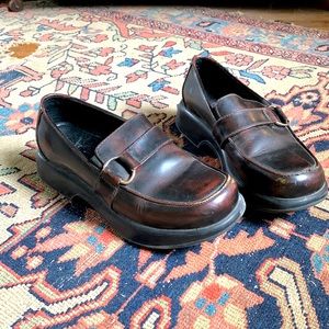 Chunky Brown Slip-On Dansko Clogs